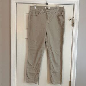 Artisan NY High-Waist Cropped Khaki Pants